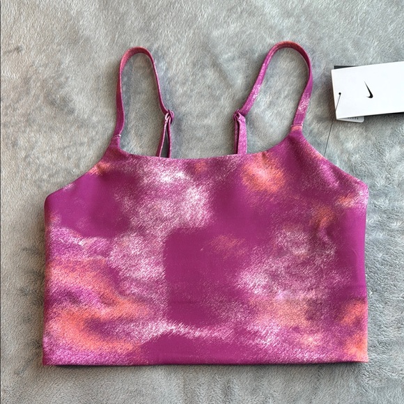 NWT Nike One Convertible Light Support Sports Bra Pink Size Small - Picture 2 of 8